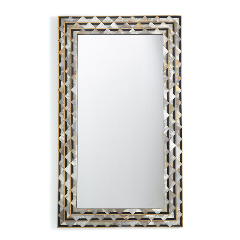 Зеркало Mirror Inlaid Stones Черный Зеркало Mirror Inlaid Stones Черный в Липецке | Loft Concept