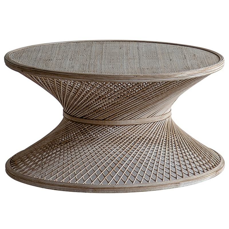 Кофейный стол Zaire Wicker Coffee Table Light Древесина Кофейный стол Zaire Wicker Coffee Table Light Древесина в Липецке | Loft Concept