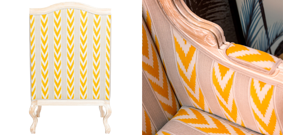 Кресло Ikat Pattern с желтым узором Кресло Ikat Pattern с желтым узором - Loft-Concept в Липецке