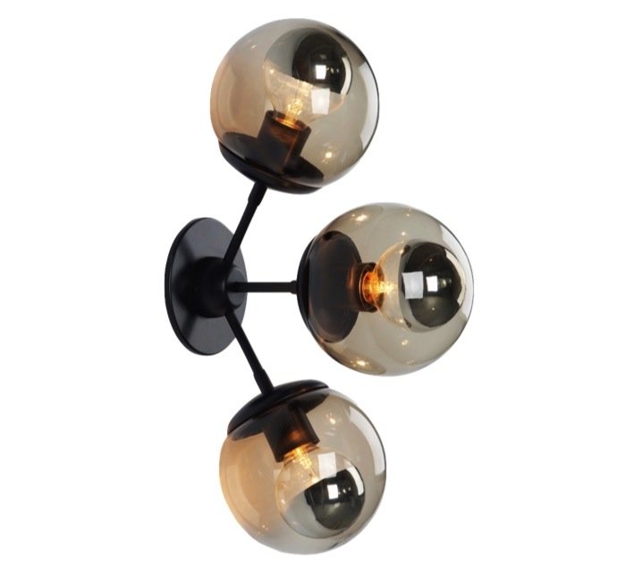 бра Modo Sconce 3 Globes Черный бра Modo Sconce 3 Globes Черный в Липецке | Loft Concept