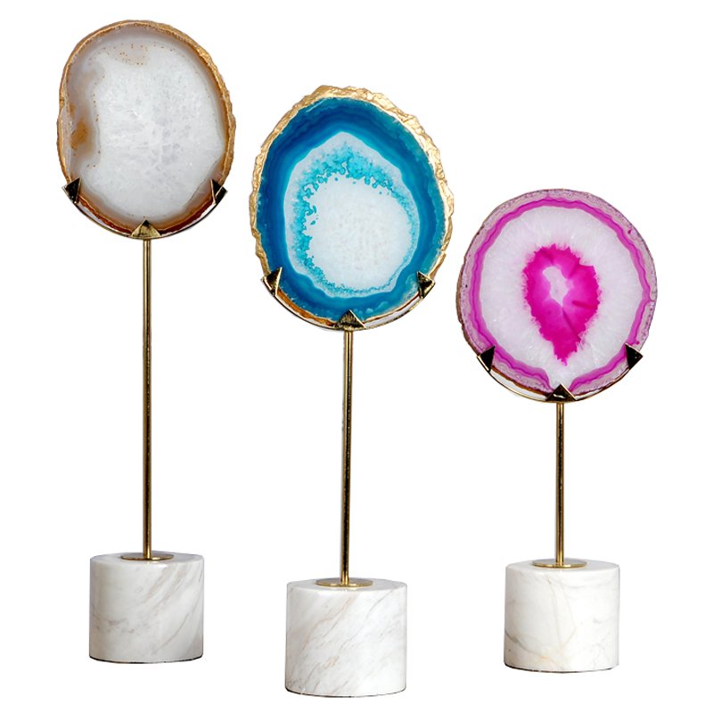 Статуэтка Agate design Stat Белый Мульти Статуэтка Agate design Stat Белый Мульти в Липецке | Loft Concept