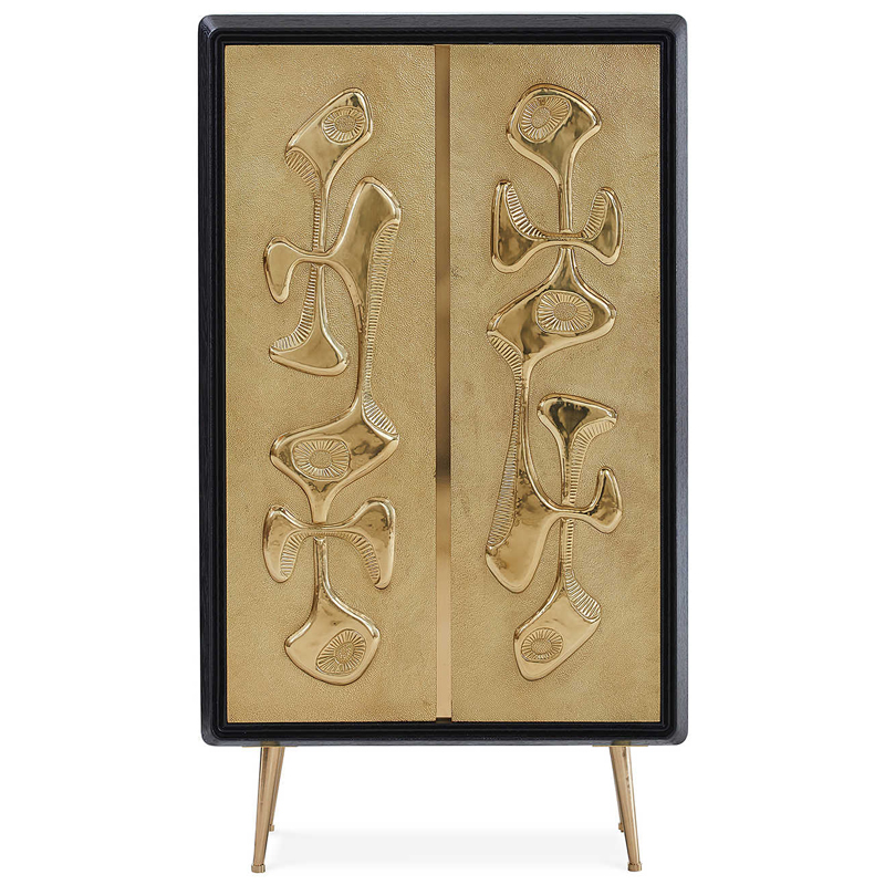 Шкаф Reform Accent Cabinet Золотой Черный Шкаф Reform Accent Cabinet Золотой Черный в Липецке | Loft Concept
