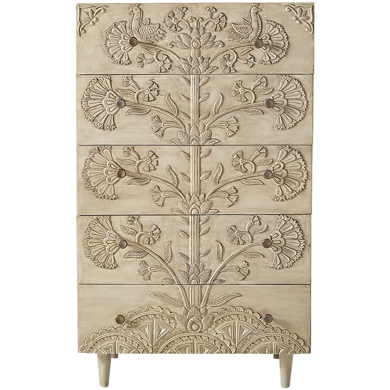 Комод Beale Five-Drawer Dresser Древесина Комод Beale Five-Drawer Dresser Древесина в Липецке | Loft Concept