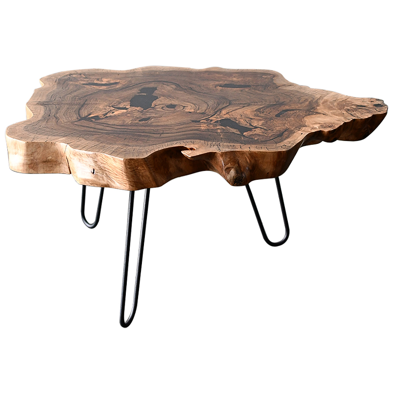 Кофейный стол Rohan Industrial Metal Rust Coffee Table Коричневый Черный Кофейный стол Rohan Industrial Metal Rust Coffee Table Коричневый Черный в Липецке | Loft Concept