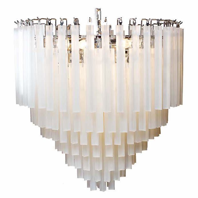 Люстра Odeon Chandelier Round Milk Хром Молочный Люстра Odeon Chandelier Round Milk Хром Молочный в Липецке | Loft Concept