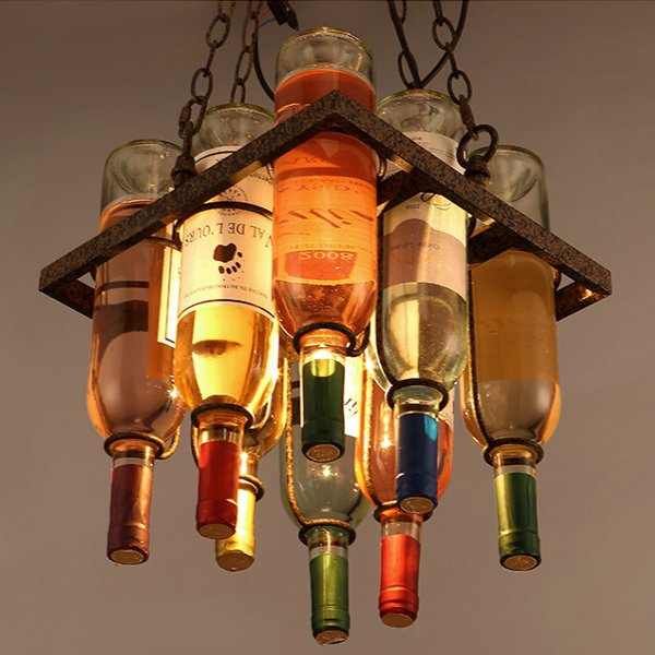 Люстра Bottle Bar Square Коричневый Люстра Bottle Bar Square Коричневый в Липецке | Loft Concept