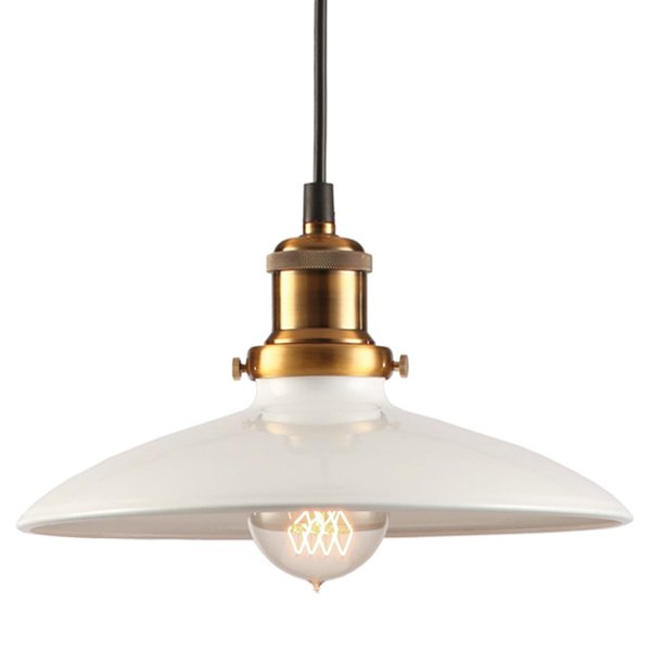 Подвесной светильник Loft Industrial White Bronze Бронза Белый Подвесной светильник Loft Industrial White Bronze Бронза Белый в Липецке | Loft Concept