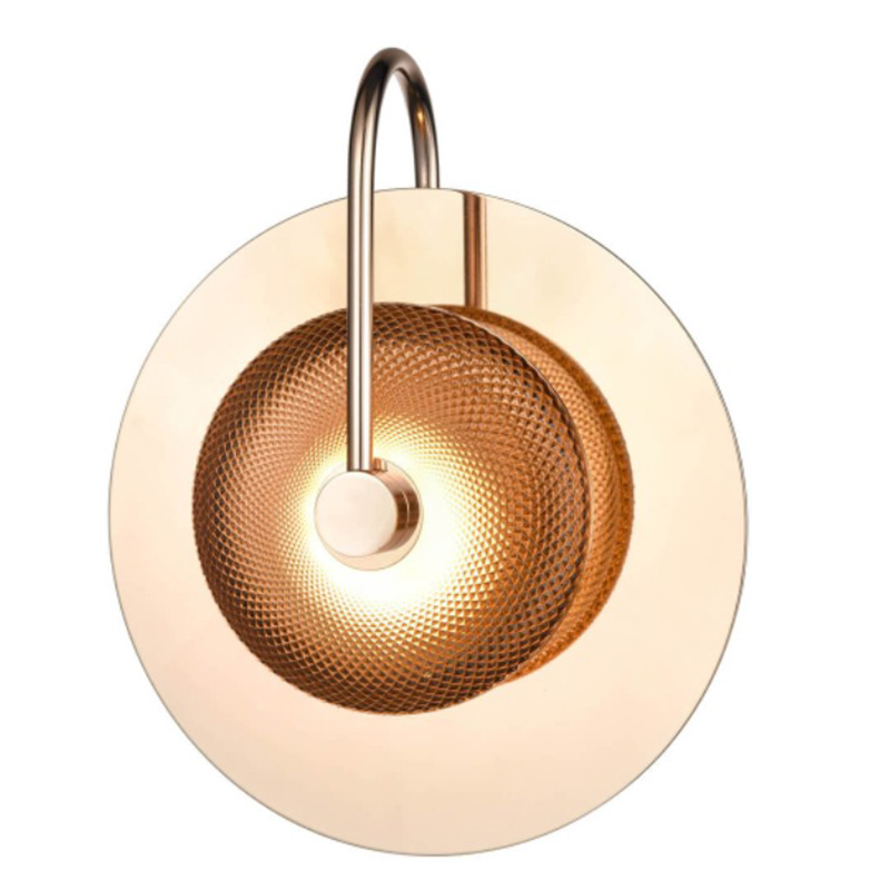 Бра Gold Disk One Mirrored Золотой Зеркало Бра Gold Disk One Mirrored Золотой Зеркало в Липецке | Loft Concept