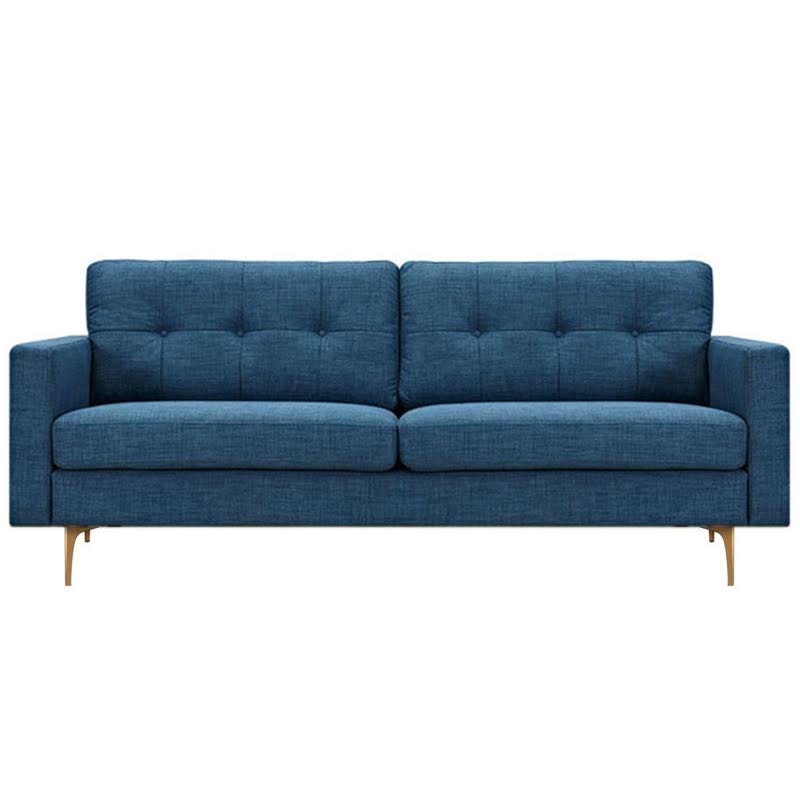 Диван Stone Blue Greta Sofa Диван синий лен Синий Диван Stone Blue Greta Sofa Диван синий лен Синий в Липецке | Loft Concept