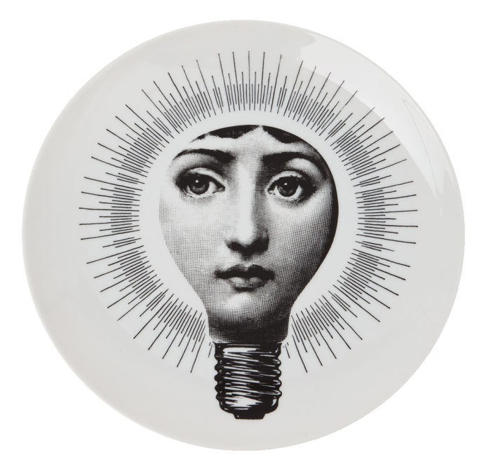 Декоративная тарелка Fornasetti 083 Черный Декоративная тарелка Fornasetti 083 Черный в Липецке | Loft Concept