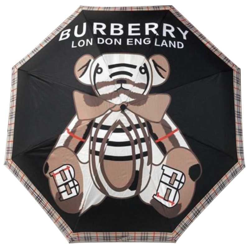 Зонт раскладной BURBERRY дизайн 005 Черный цвет Черный Коричневый Бежевый Зонт раскладной BURBERRY дизайн 005 Черный цвет Черный Коричневый Бежевый в Липецке | Loft Concept