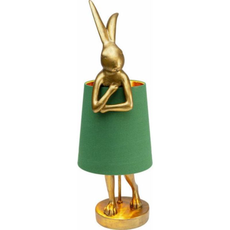 Настольная лампа Golden Hare/ green lampshade Золотой Зеленый в Липецке | Loft Concept 