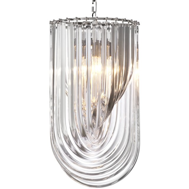Люстра Chandelier Murano Clear 35 Прозрачный (Transparent) Никель Люстра Chandelier Murano Clear 35 Прозрачный (Transparent) Никель в Липецке | Loft Concept