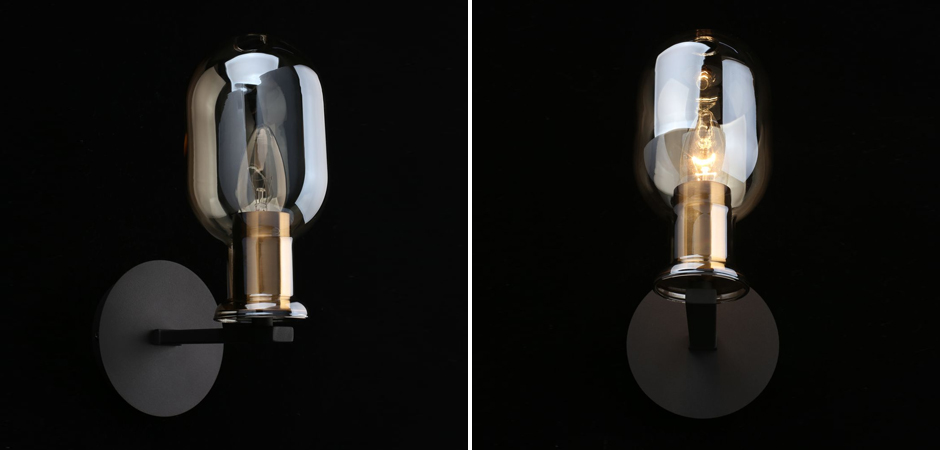 Бра c овальным плафоном Champagne Glass Бра c овальным плафоном Champagne Glass - Loft-Concept в Липецке