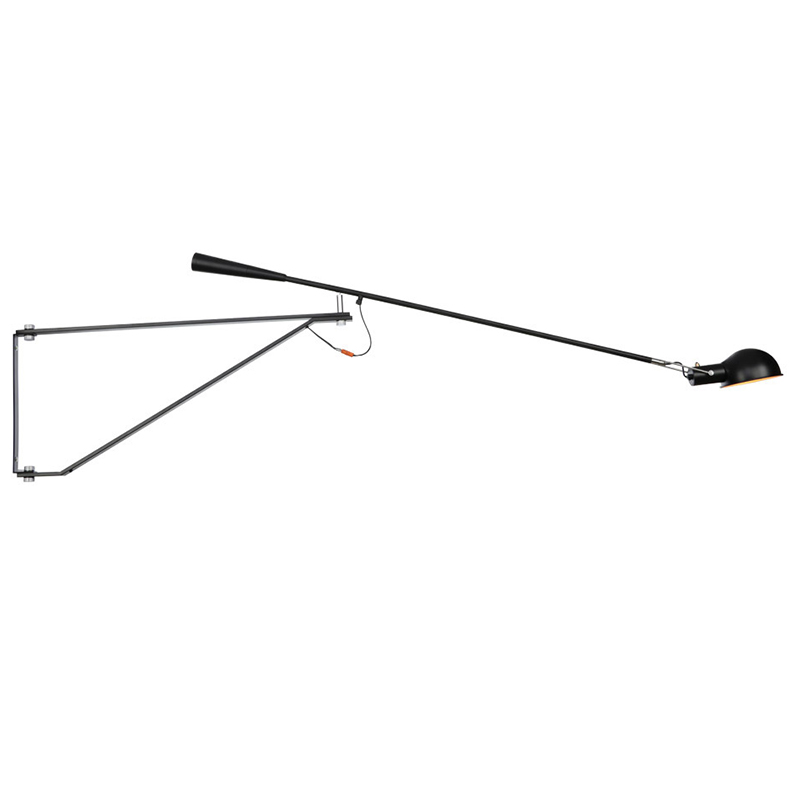Настенный светильник FLOS Mod 265 Wall Lamp Black by Paolo Rizzatto 205 см Черный Настенный светильник FLOS Mod 265 Wall Lamp Black by Paolo Rizzatto 205 см Черный в Липецке | Loft Concept