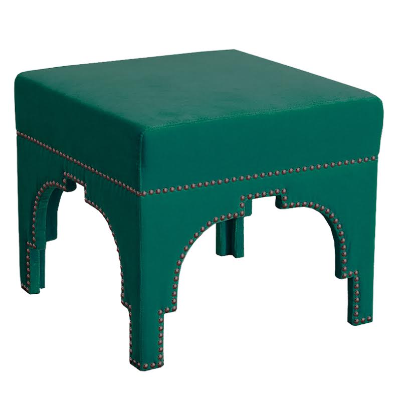 Raelynn Velvet Ottoman Изумрудный Raelynn Velvet Ottoman Изумрудный в Липецке | Loft Concept