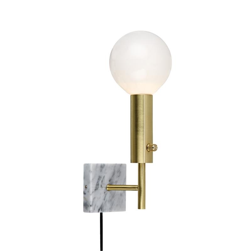 Бра Marble Top Brass Латунь Белый Бра Marble Top Brass Латунь Белый в Липецке | Loft Concept