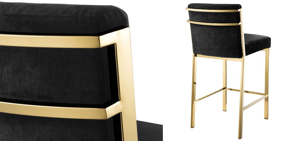 Полубарный стул Eichholtz Counter Stool Scott Gold Полубарный стул Eichholtz Counter Stool Scott Gold - Loft-Concept в Липецке