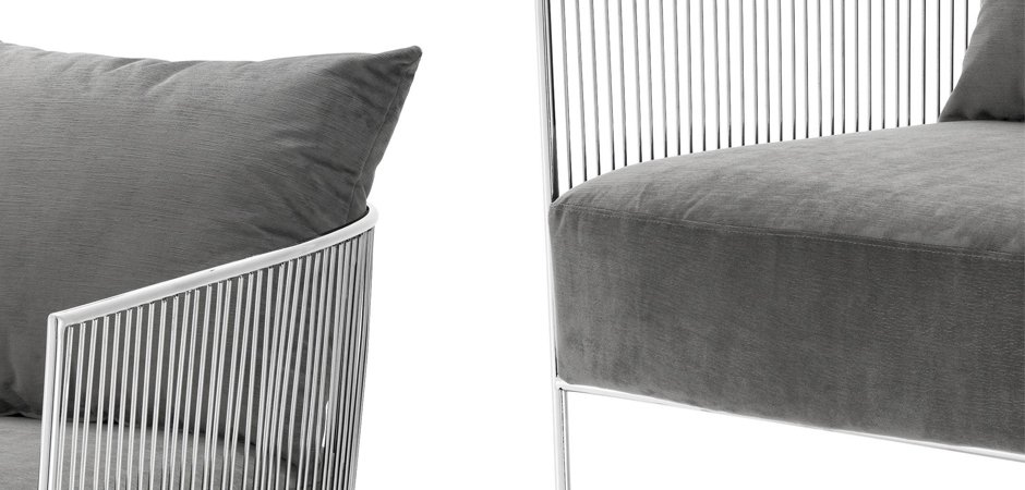 Кресло Eichholtz Chair Knox Stainless Steel Кресло Eichholtz Chair Knox Stainless Steel - Loft-Concept в Липецке