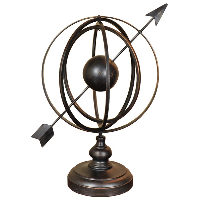 Статуэтка Arrow Sphere Sundial Темная бронза Статуэтка Arrow Sphere Sundial Темная бронза в Липецке | Loft Concept