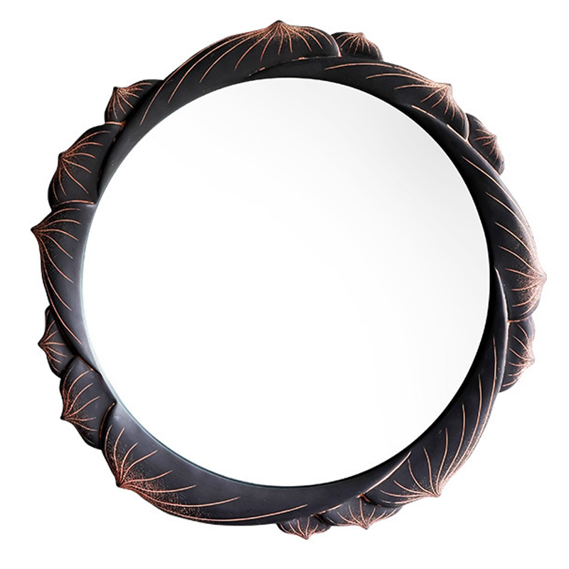 Зеркало Mirror Lotus Графит Розовый пастельный Зеркало Mirror Lotus Графит Розовый пастельный в Липецке | Loft Concept