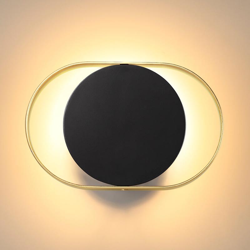 Бра Globo Ocular Sconce Oval Black Золотой Черный Бра Globo Ocular Sconce Oval Black Золотой Черный в Липецке | Loft Concept