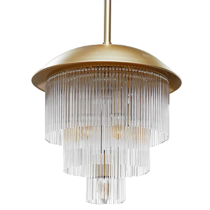Люстра Fleming Chandeliers Золотой Прозрачный Люстра Fleming Chandeliers Золотой Прозрачный в Липецке | Loft Concept