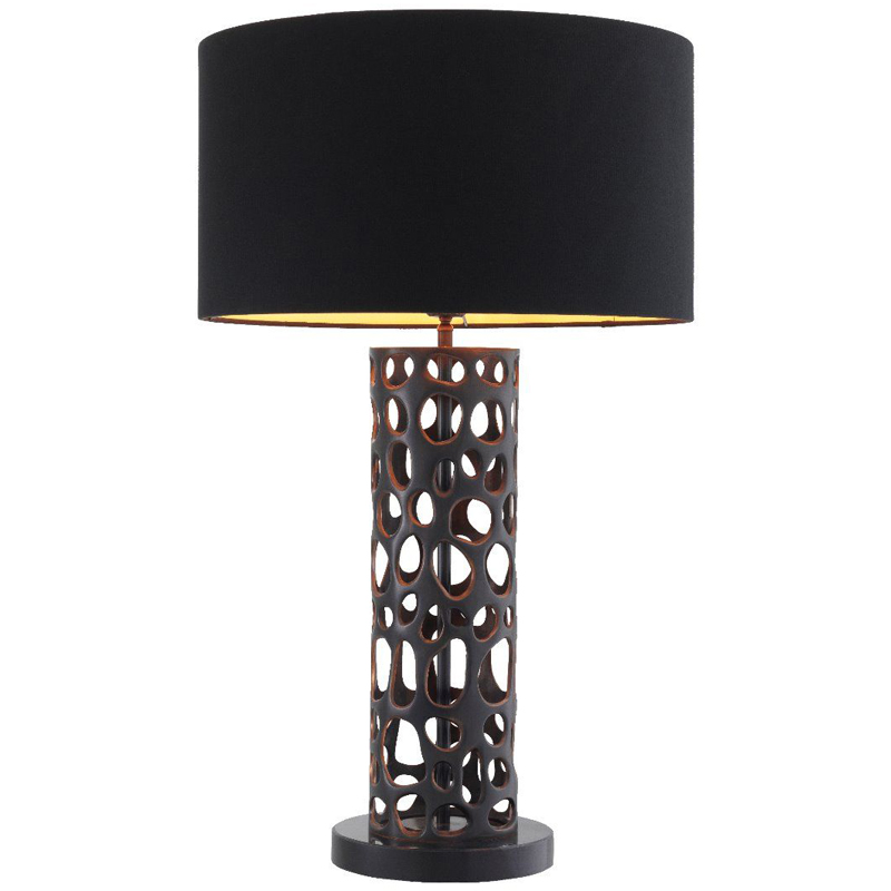Настольная лампа Eichholtz Table Lamp Dix Bronze Черный Темная бронза Черный Мрамор Nero Золотой Настольная лампа Eichholtz Table Lamp Dix Bronze Черный Темная бронза Черный Мрамор Nero Золотой в Липецке | Loft Concept