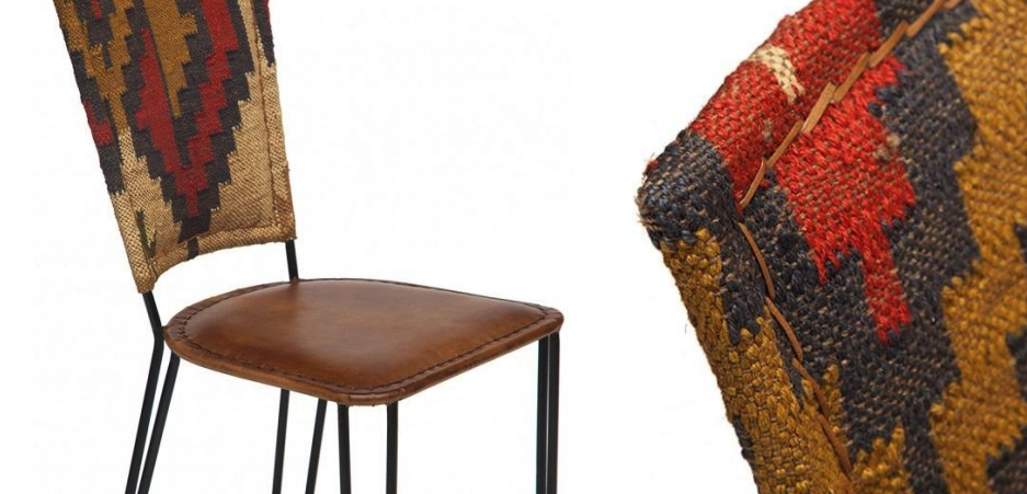 Стул кожаный Kelim Pattern Стул кожаный Kelim Pattern - Loft-Concept в Липецке