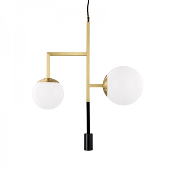 Подвесной светильник Orsjo Decostick Pendant Light Черный Белый Латунь Подвесной светильник Orsjo Decostick Pendant Light Черный Белый Латунь в Липецке | Loft Concept