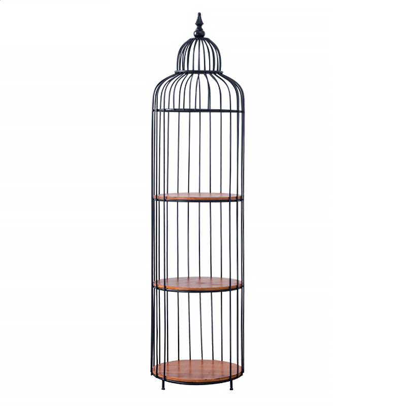 Стеллаж High Cage Rack Коричневый Черный Стеллаж High Cage Rack Коричневый Черный в Липецке | Loft Concept