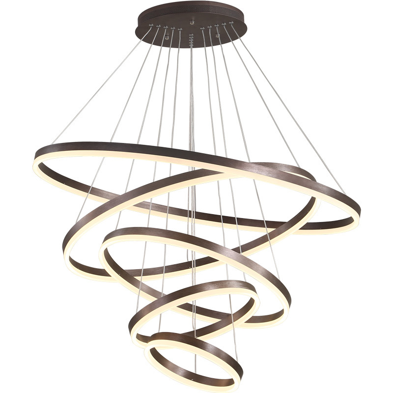 Люстра Ribbon Circles Chandelier Темная бронза Люстра Ribbon Circles Chandelier Темная бронза в Липецке | Loft Concept