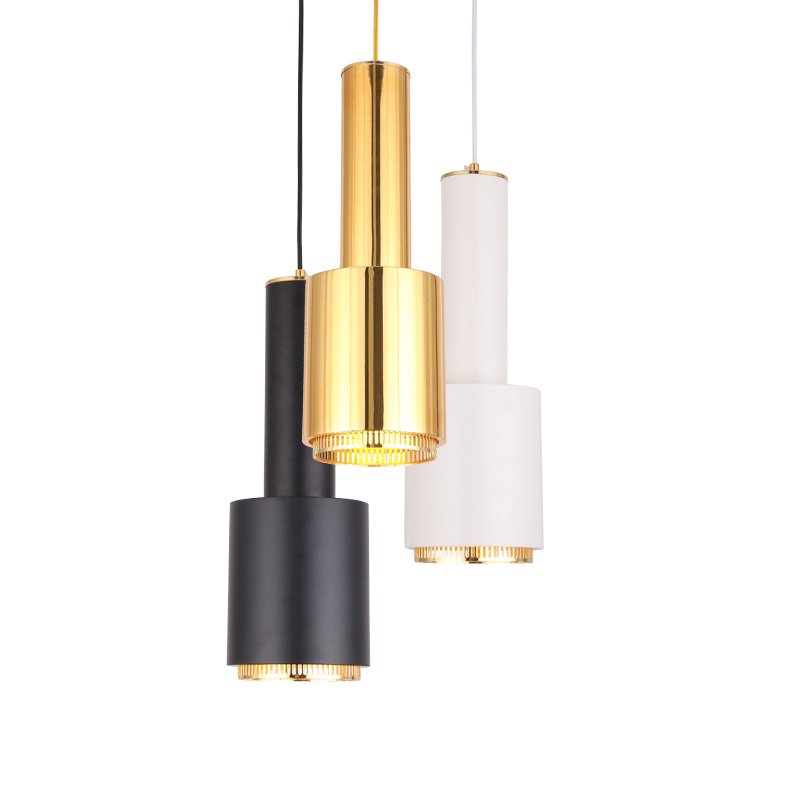 Подвесной светильник Alvar Aalto A110 Pendant Lamp Латунь Белый Черный Подвесной светильник Alvar Aalto A110 Pendant Lamp Латунь Белый Черный в Липецке | Loft Concept