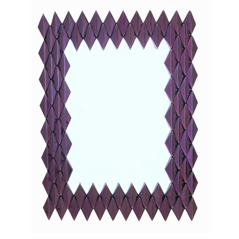 Зеркало Purple Rhombuses Mirror Фиолетовый Зеркало Purple Rhombuses Mirror Фиолетовый в Липецке | Loft Concept