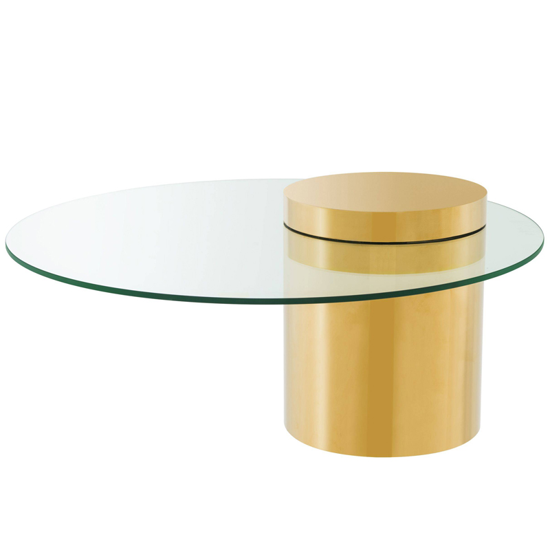 Кофейный стол Eichholtz Coffee Table Equilibre Глянцевое золото Прозрачный Кофейный стол Eichholtz Coffee Table Equilibre Глянцевое золото Прозрачный в Липецке | Loft Concept