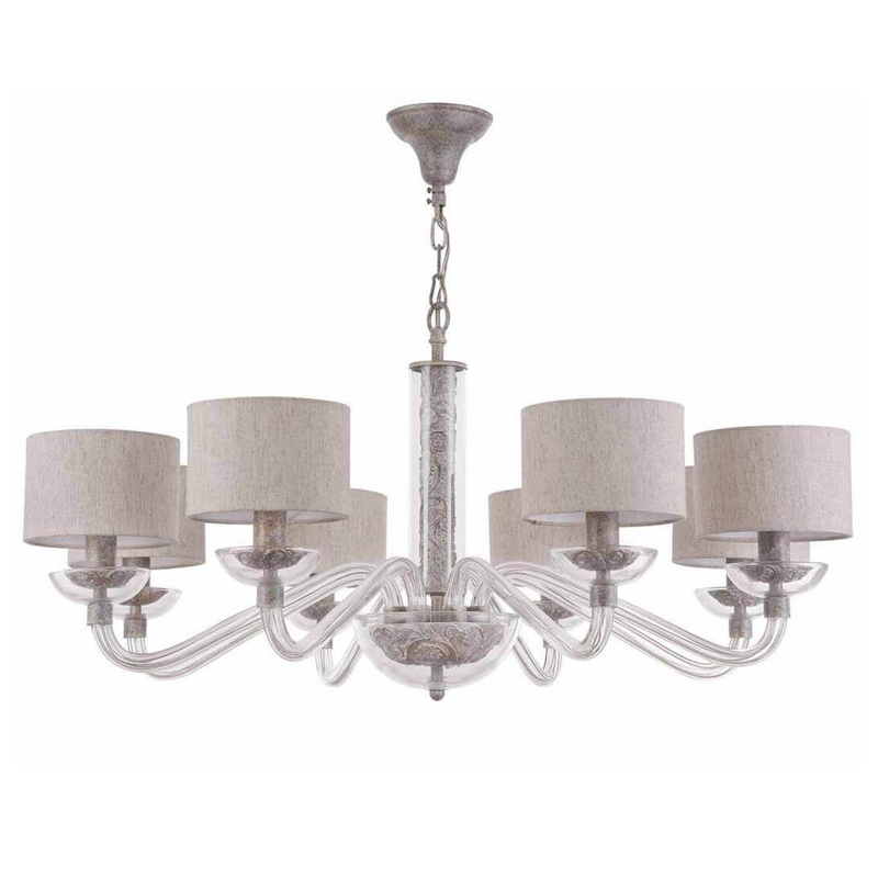Люстра Sabella Light Chandelier 8 lamp Серый Люстра Sabella Light Chandelier 8 lamp Серый в Липецке | Loft Concept