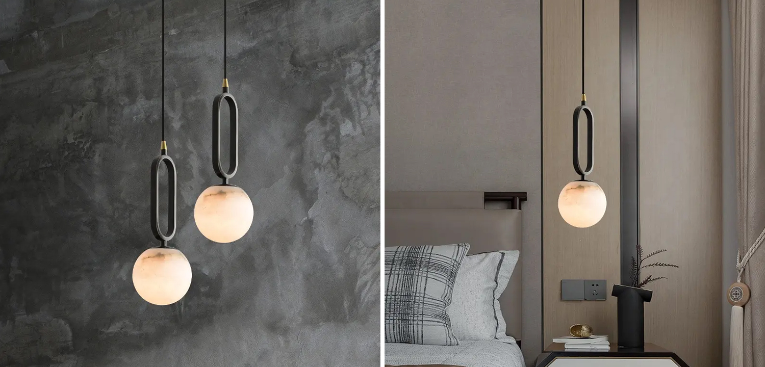 Подвесной светильник Reine Marble Hanging Lamp - фото