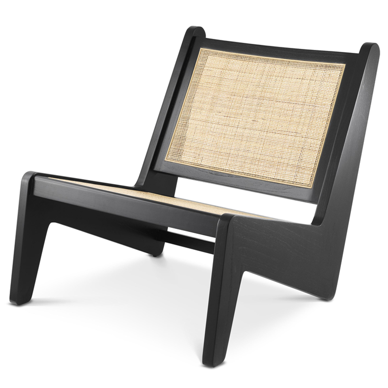 Кресло Eichholtz Chair Aubin black Черный Бежевый Кресло Eichholtz Chair Aubin black Черный Бежевый в Липецке | Loft Concept