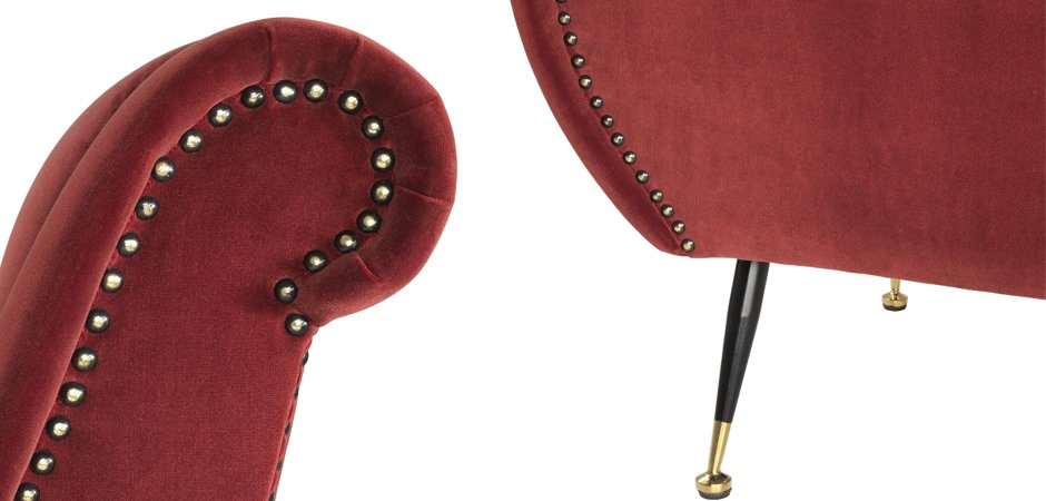 Кресло Eichholtz Chair Giardino Wine Red Кресло Eichholtz Chair Giardino Wine Red - Loft-Concept в Липецке