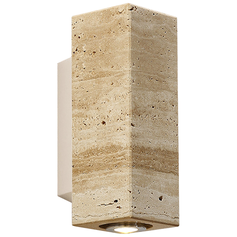 Бра Travertine Spot Wall Lamp Бежевый Песочный Белый Бра Travertine Spot Wall Lamp Бежевый Песочный Белый в Липецке | Loft Concept