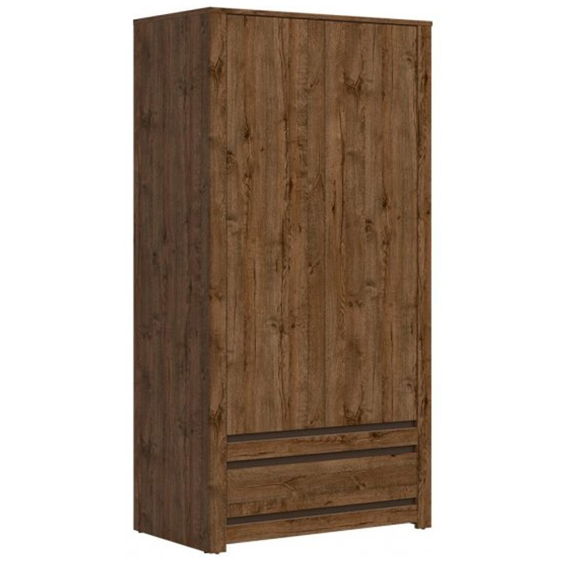 Шкаф Helga Wardrobe две двери Дуб темный Шкаф Helga Wardrobe две двери Дуб темный в Липецке | Loft Concept