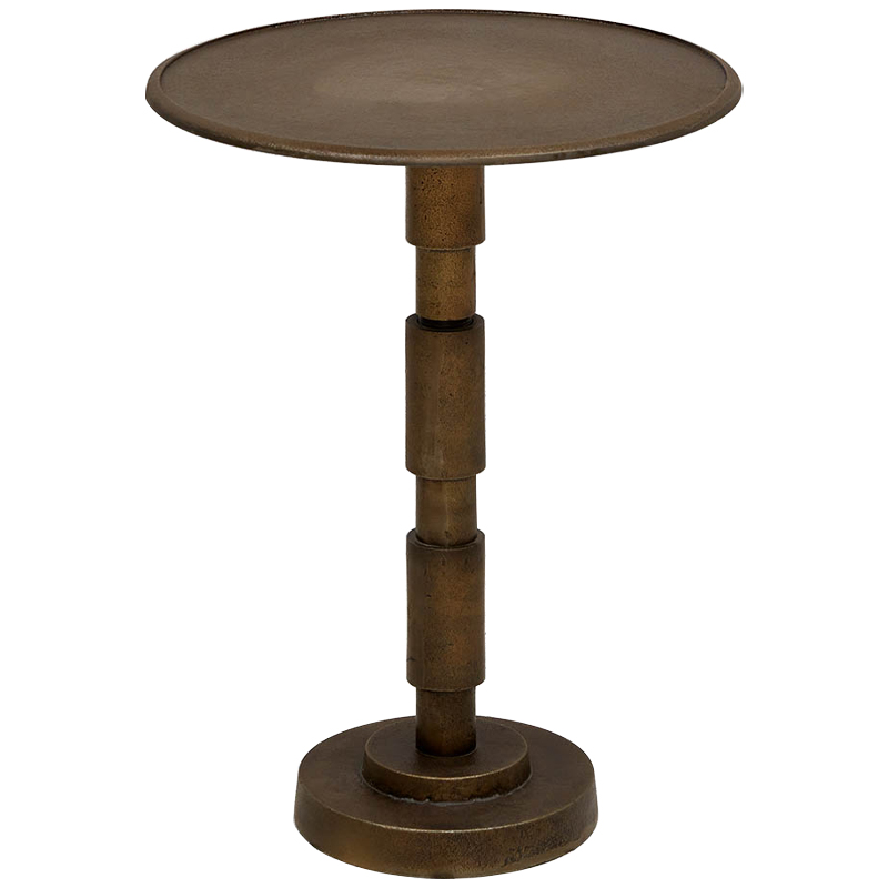 Приставной круглый металлический стол Thanh Side Table Бронза Приставной круглый металлический стол Thanh Side Table Бронза в Липецке | Loft Concept