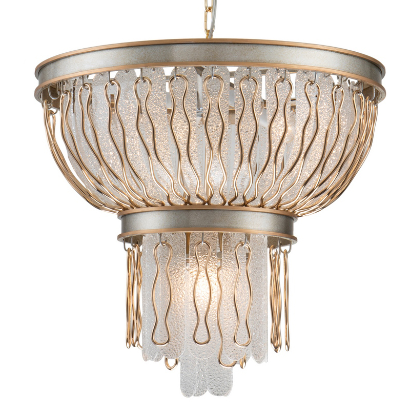 Люстра Abel Chandelier 55 Золотой Серебряный Прозрачный Люстра Abel Chandelier 55 Золотой Серебряный Прозрачный в Липецке | Loft Concept