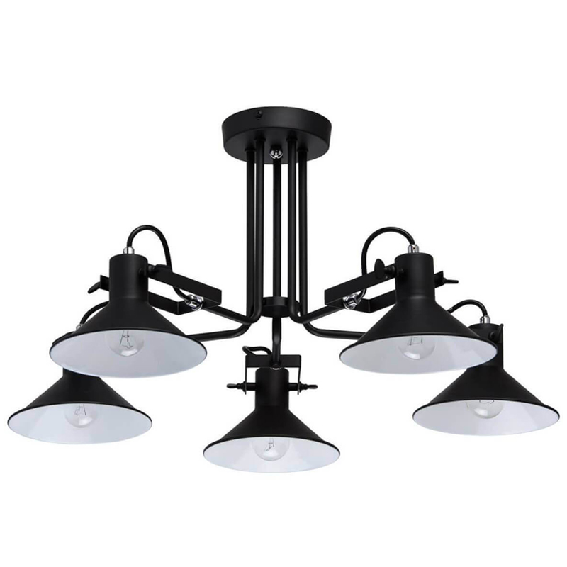 Потолочный светильник Rotating Light Black Черный матовый Потолочный светильник Rotating Light Black Черный матовый в Липецке | Loft Concept