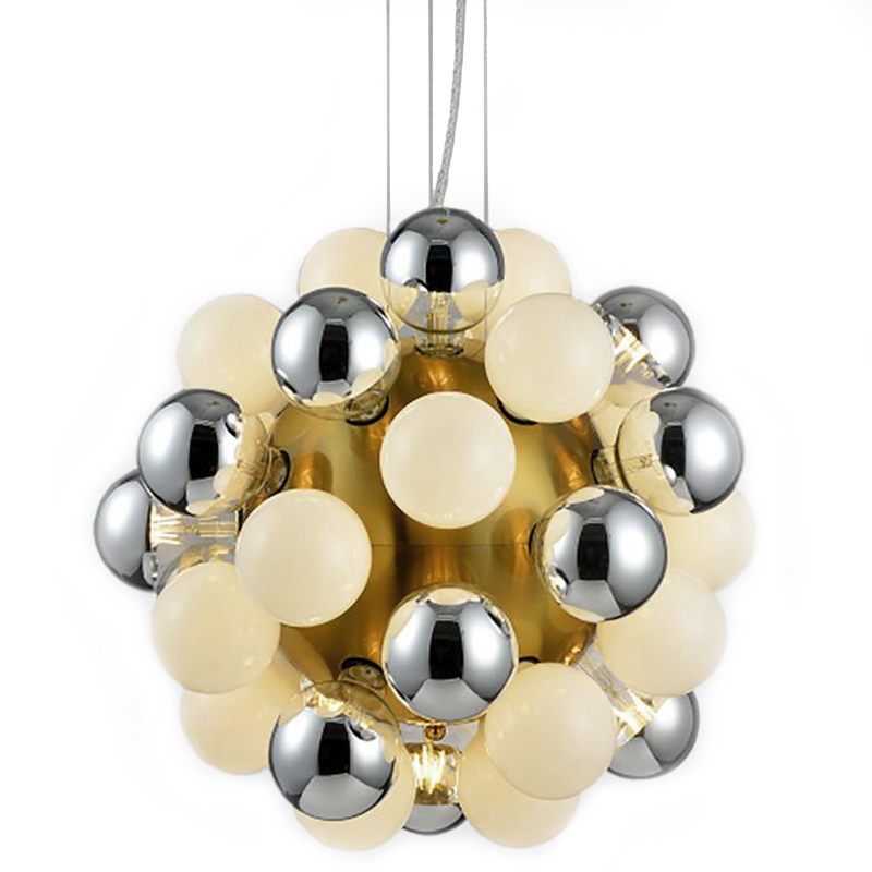 Люстра Korneli Chandelier white and smoky Золотой Белое матовое стекло Дымчатый (Smoke) Люстра Korneli Chandelier white and smoky Золотой Белое матовое стекло Дымчатый (Smoke) в Липецке | Loft Concept