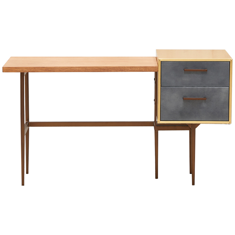 Рабочий стол Baxter Desk Древесина Серый Коричневый Рабочий стол Baxter Desk Древесина Серый Коричневый в Липецке | Loft Concept