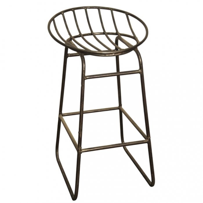 Барный стул Industrial Iron Grille Bar Stool Латунь Барный стул Industrial Iron Grille Bar Stool Латунь в Липецке | Loft Concept
