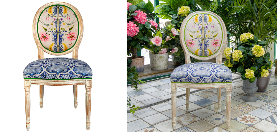 Стул Blue Flower Waltz Stool Стул Blue Flower Waltz Stool - Loft-Concept в Липецке