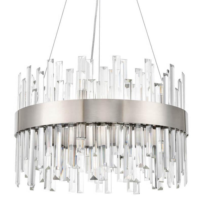 Люстра Cramer Chandelier 50 satin nickel Прозрачный (Transparent) Никель Сатин Люстра Cramer Chandelier 50 satin nickel Прозрачный (Transparent) Никель Сатин в Липецке | Loft Concept