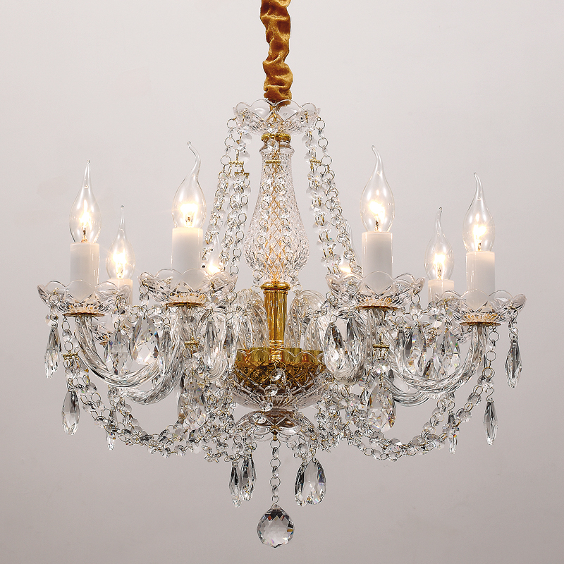Люстра Melisa Chandelier Прозрачный Глянцевое золото Люстра Melisa Chandelier Прозрачный Глянцевое золото в Липецке | Loft Concept